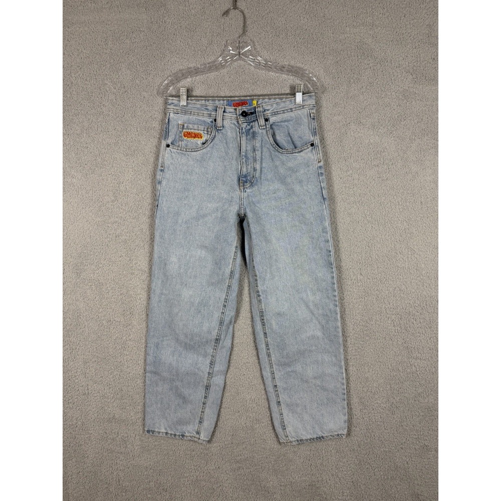 EMPYRE Relax Size 28x28 Light Blue Wash‎ Girls 90's Skate Jeans